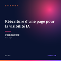 Réécriture d'une page pour la visibilité IA - Internet