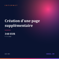 Création d'une page supplémentaire - Internet